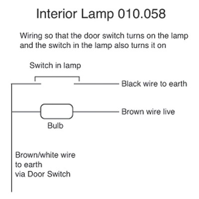                                             Interior Lamp with Switch - Rover P5 & P5B
                                           