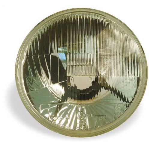 Headlamp Unit - Wipac 7 inch RHD Halogen - No Sidelight - Metal Reflector image #1