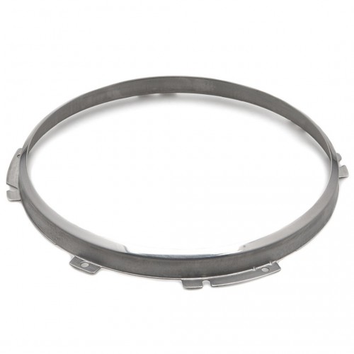 7 inch Headlamp 2-Adjuster Retaining Rim - Stainless Steel image #1
