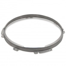 7 inch Headlamp 2-Adjuster Retaining Rim - Stainless Steel