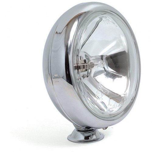 Base Mounted Driving Lamps - Chrome - 5 inch Diameter - Pair image #1