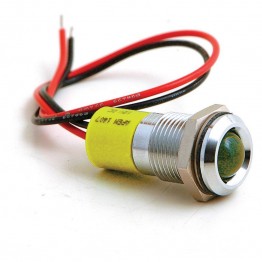 LED Warning Lamp - Amber, 16mm