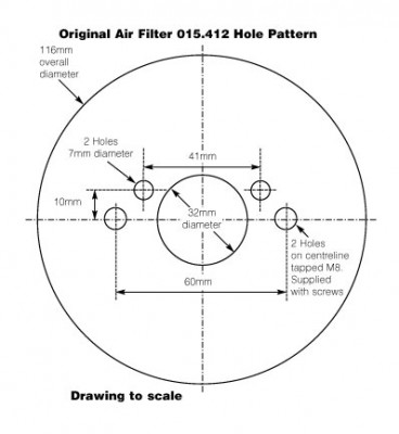                                             Air Filter for SU 1 1/4 in Austin Healey Sprite
                                           