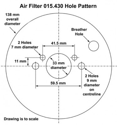                                            Air Filter for SU 1 1/4 in H2/HS2
                                           