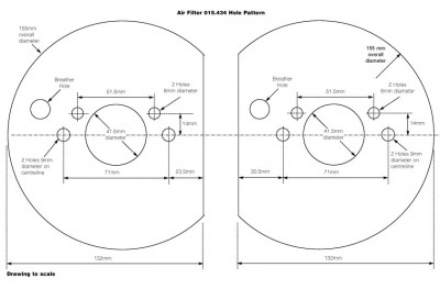                                             Air Filters for SU 1 3/4 in H6/HD6/HS6
                                           