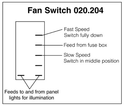                                             Heater Fan 2-Speed Rocker Switch Off-on-on
                                           