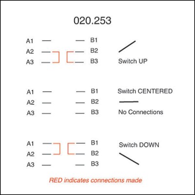                                             Toggle Switch - On-Off-On with Lucas Lever - 6 Terminals
                                           