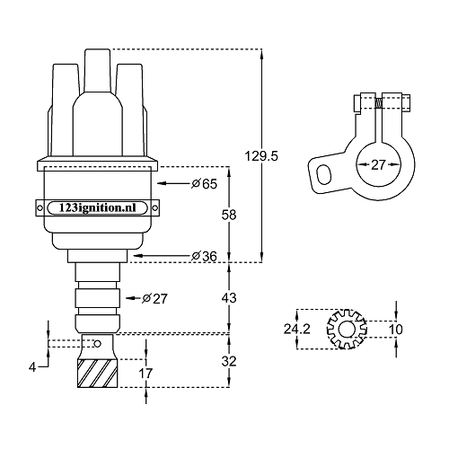 123 Electronic Distributor - Ford Kent Engines Tune + image #1