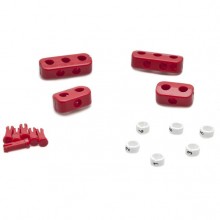 Clamp Set - 6 Cylinder Red  with Ignition Lead Markers