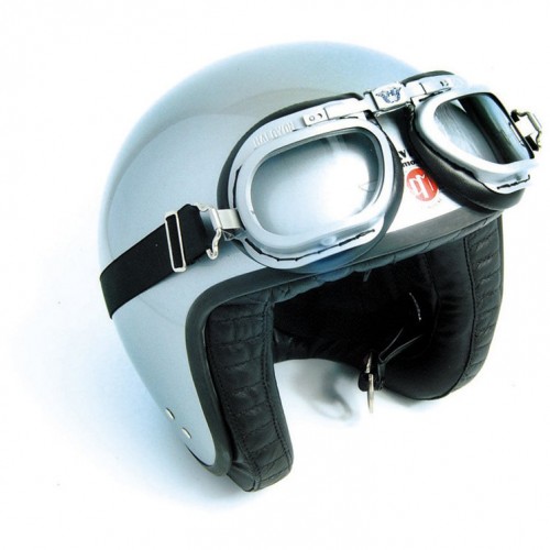 Mark 6 Goggles - Silver/Black PVC Eye Pads MEMO image #1