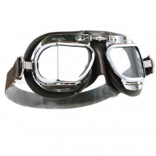 Mark 49 Goggles - Chrome/Brown Leather
