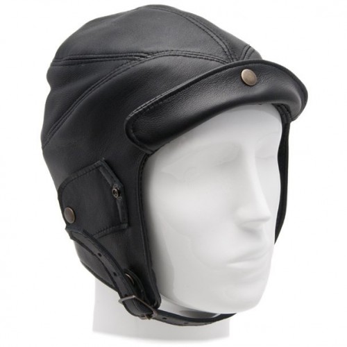 Gladiator Leather Flying Helmet, Xtra Large (Black) image #1