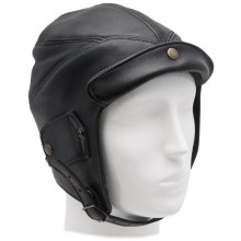 Gladiator Leather Flying Helmet, Xtra Large (Black)