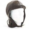 Hurricane Long Neck Leather Flying Helmet, Xtra Large (Brown) image #2