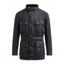 Belstaff Trialmaster Pro Waxed Jacket - Black