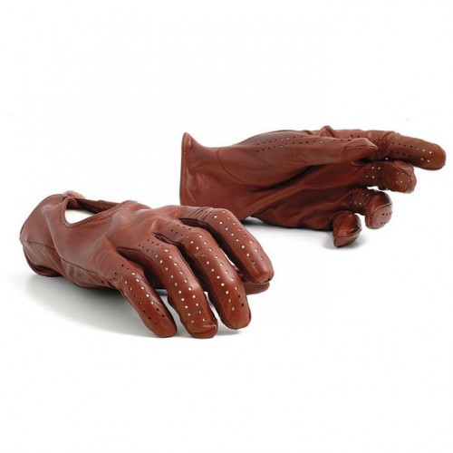 Vintage Pittards Tan Brown Leather Gloves 