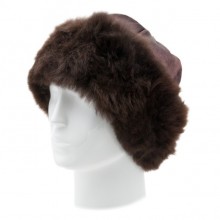 Alpaca Fur Hat - Dark Brown