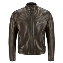 Belstaff Supreme Leather Jacket-Black/ Brown
