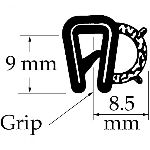 Side Tube Seal. Sold per Metre image #1