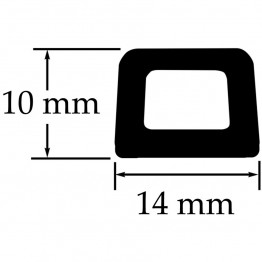 Adhesive Sponge Seal. Sold per Metre