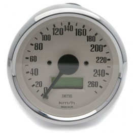 Smiths Classic 80mm Speedometer - 0-270kph - Electronic - Magnolia