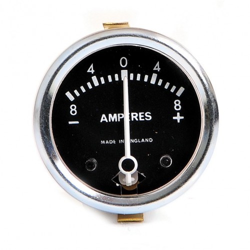 Ammeter 8-0-8 Black Dial image #1