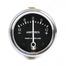 Ammeter 12-0-12 Black Dial