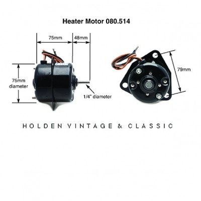                                             Clayton Heater Fan Motor Single Shaft 1/4 in
                                           