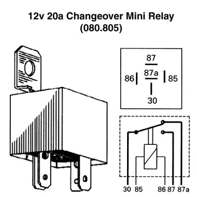                                             12v 20a Changeover Mini Relay
                                           