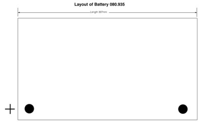                                             Classic Car Battery type 242 12 Volt 60Ah
                                           