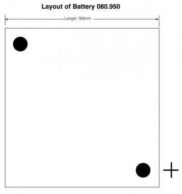                                             Classic Car Battery type 421 6 Volt 57Ah
                                           