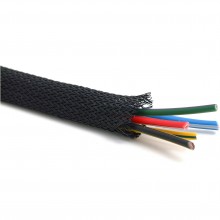 Braided Sleeving. 10mm diameter, expands to 14mm. Sold per Metre