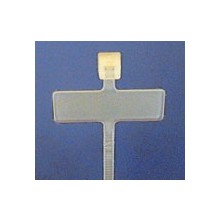 Cable Tie 3mm x 95mm White - Writing Tag. Pack of 10
