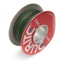 Wire 14/0.30mm Green/Brown (per metre)