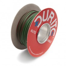 Wire 14/0.30mm Green/Red (per metre)