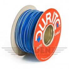 Wire 17 amps: 28/0.30mm Blue/White (per metre)
