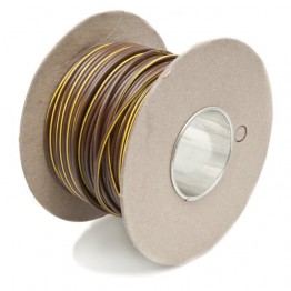 Wire 17 amps: 28/0.30mm Brown/Yellow (per metre)