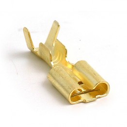 6.4mm Straight Lucar Connector. Supplied in Packs of 50