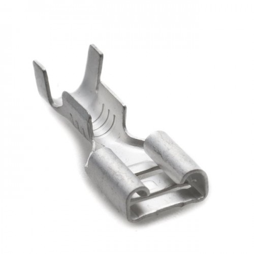 6.4mm Straight Lucar Connector for 28/0.30 wire - Supplied in Packs of 100 image #1