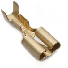 6.4mm Straight Lucar Connector. Supplied in Packs of 50