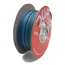 Wire 14/0.30mm, 8 amp, Blue/Green. Sold per Metre