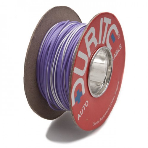 Wire 14/0.30mm, 8 amp, Purple/White. Sold per Metre image #1
