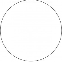 White Roundel 18 inch - Round