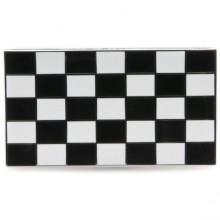 Chequered Flag Enamelled Adhesive Badge