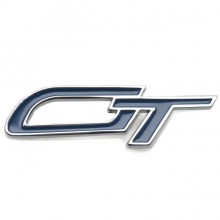 GT Badge - Chrome and Blue