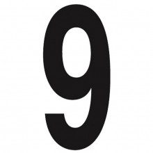 Slimline 11' Black Numbers