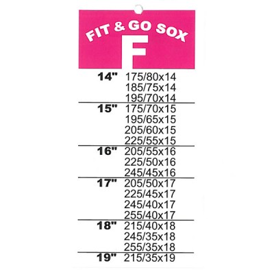                                             Fit and Go Snow Sox - Size F
                                           