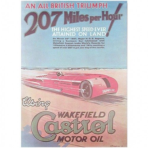 1927 Castrol Poster 207 mph image #1