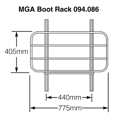                                             MGA Chrome Boot Rack
                                           