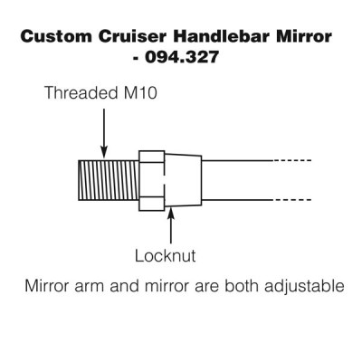                                             Handlebar Mirror - Custom Cruiser
                                           